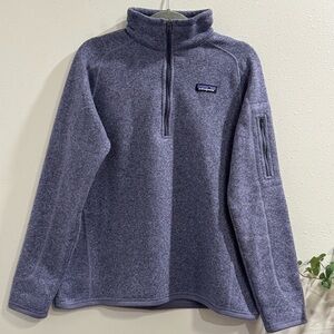 Patagonia Women’s Large Lupine Better Sweater 1/4 Zip Jacket Outdoor Gopcore